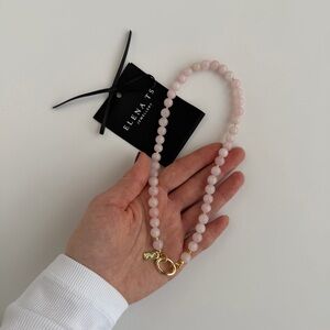 656 Rose Quartz Stone Necklace